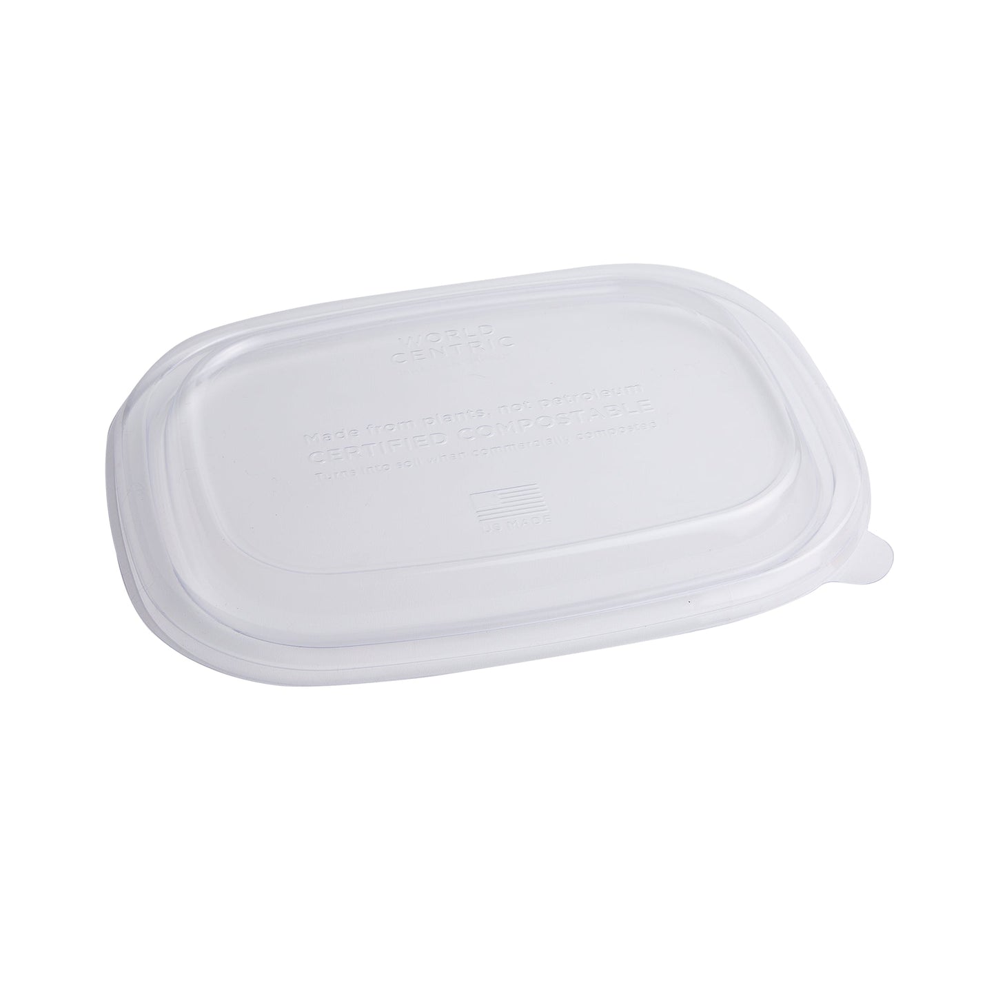 Wholesale World Centric 8.8"x6.8" Ingeo Compostable Fiber Box Lid- Bulk