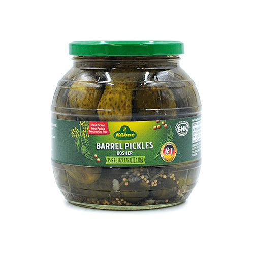 Wholesale Kuhne Barrel Pickle Barrel 34.2oz- Bulk