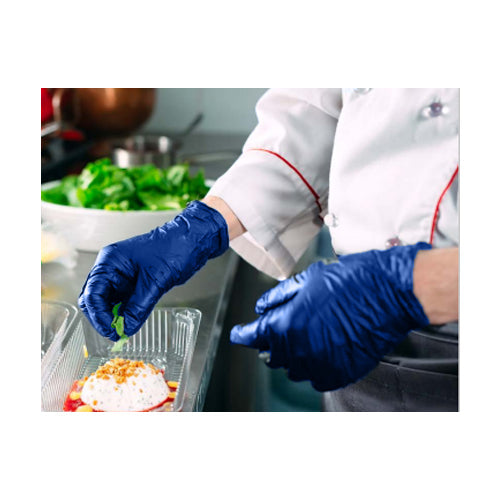 Wholesale BoxNCase Medium Blue Nitrile Gloves- Bulk