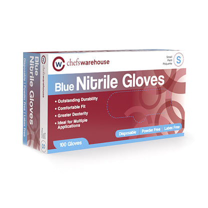 Wholesale BoxNCase Blue Nitrile Gloves Large- Bulk