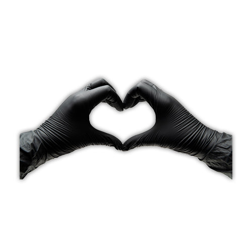 Wholesale BoxNCase Black Nitrile Gloves Small- Bulk