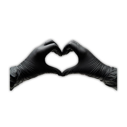 Wholesale BoxNCase Black Nitrile Gloves Medium- Bulk