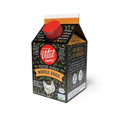 Wholesale Vital Farms Pasture Raised Whole Liquid Eggs 20lb- Bulk