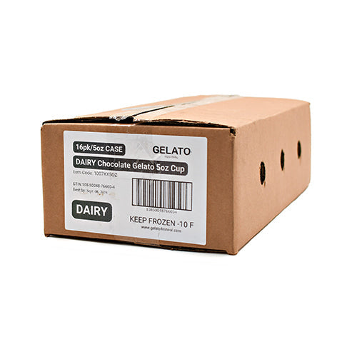 Wholesale Gelato Festival "Chocolate Gelato 5 Oz. Single Serve (Dairy) 5oz- Bulk