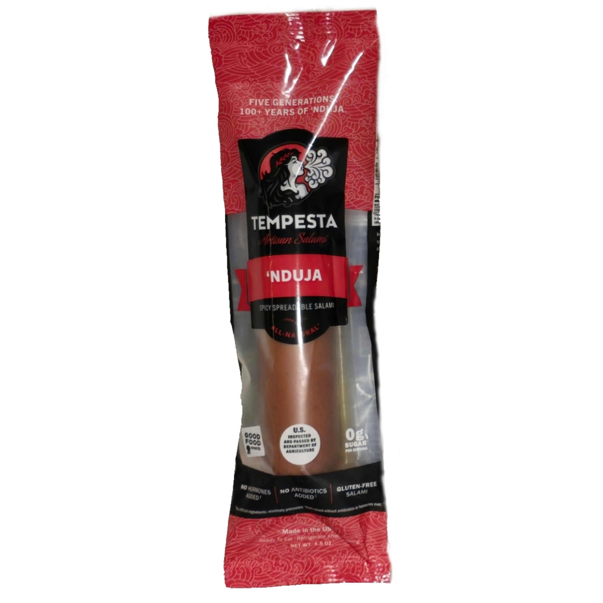 Wholesale Tempesta Nduja Retail 4.5oz- Bulk