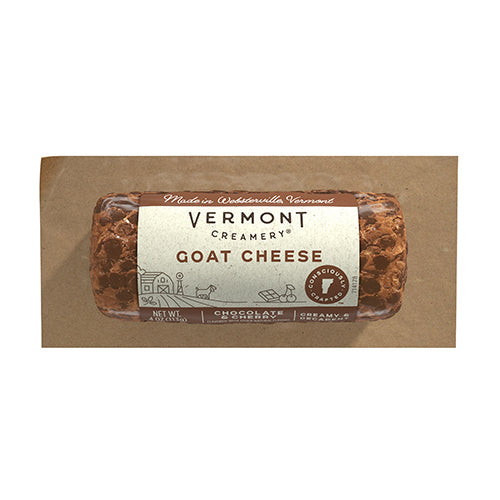 Wholesale Vermont Creamery Chocolate & Cherry Goat Cheese Log 4oz- Bulk