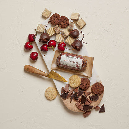 Wholesale Vermont Creamery Chocolate & Cherry Goat Cheese Log 4oz- Bulk