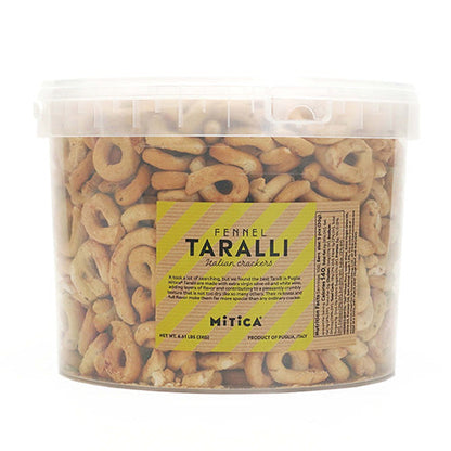 Wholesale Mitica Fennel Taralli Crackers 3kg- Bulk