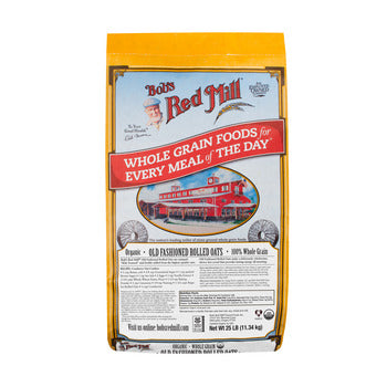 Wholesale Bob's Red Mill Organic Rolled Oats 25lb- Bulk