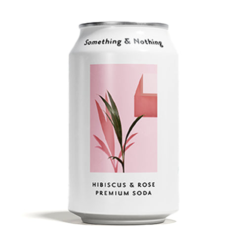 Wholesale Something & Nothing Hibiscus & Rose Premium Soda 12oz- Bulk