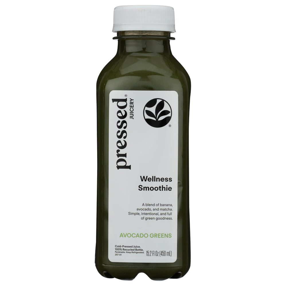 Wholesale Pressed Avocado Greens Wellness Smoothie 15.2oz- Bulk