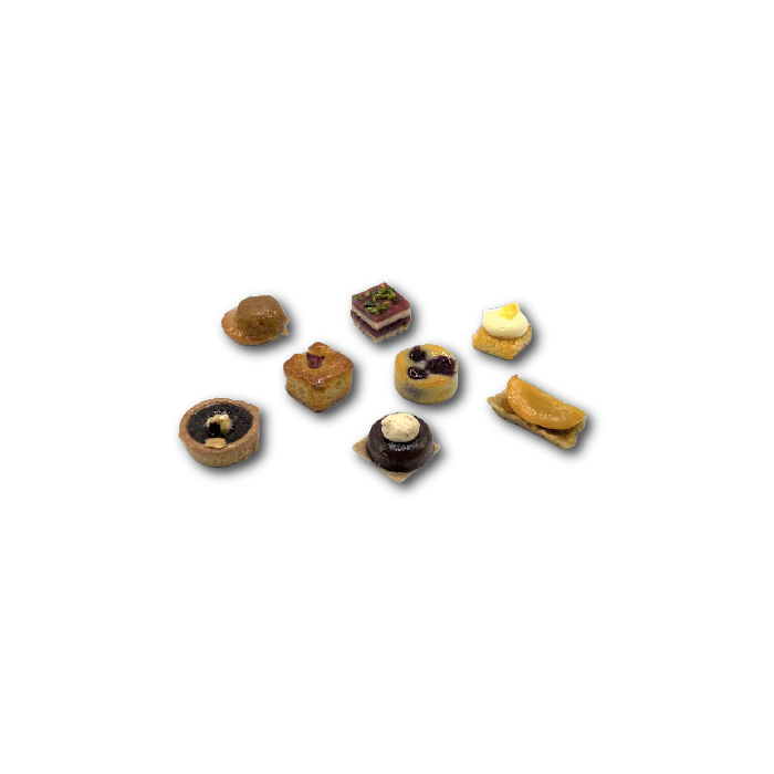 Wholesale White Toque Prestige Petits Fours 2/48pc- Bulk