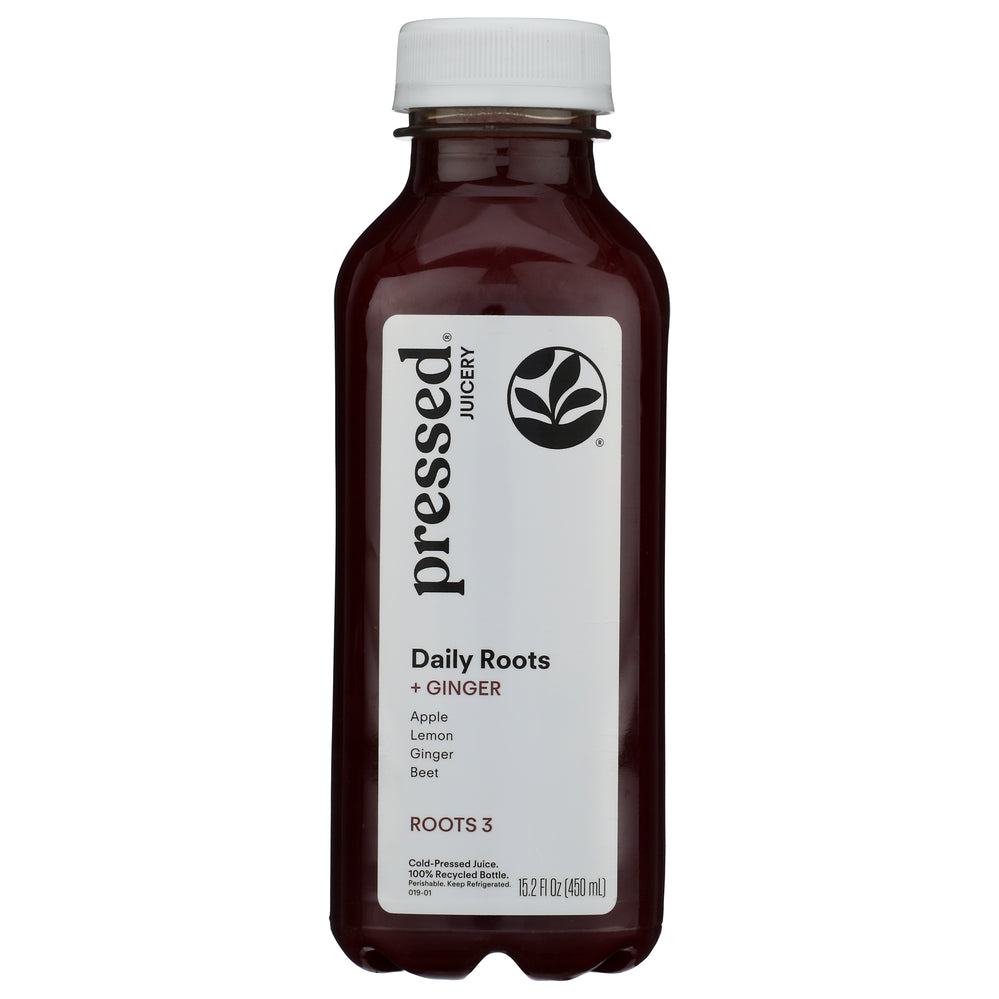 Wholesale Pressed Daily Roots + Ginger Juice 15.2oz- Bulk