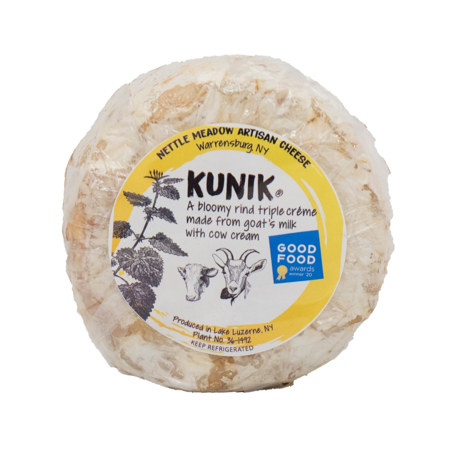 Wholesale Nettle Meadow Kunik Triple Creme Cheese 14oz- Bulk
