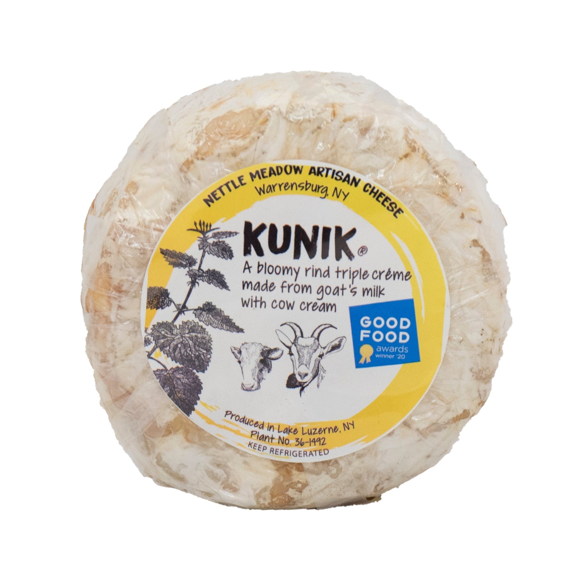 Wholesale Nettle Meadow Kunik Triple Creme Cheese 14oz- Bulk