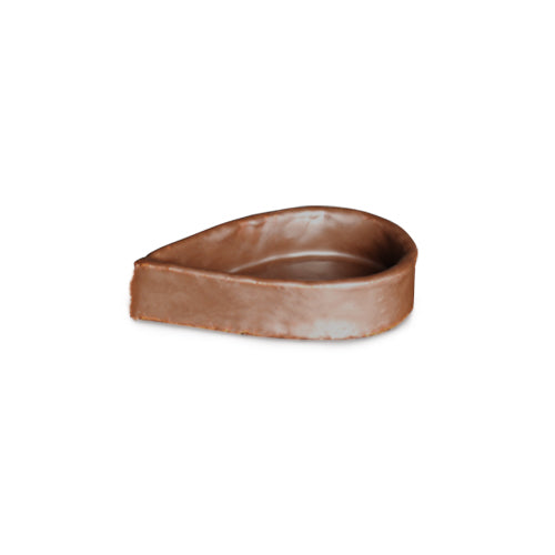 Wholesale La Rose Noire 3" Petal Oat Dark Chocolate Fully Coated Tart Shell- Bulk