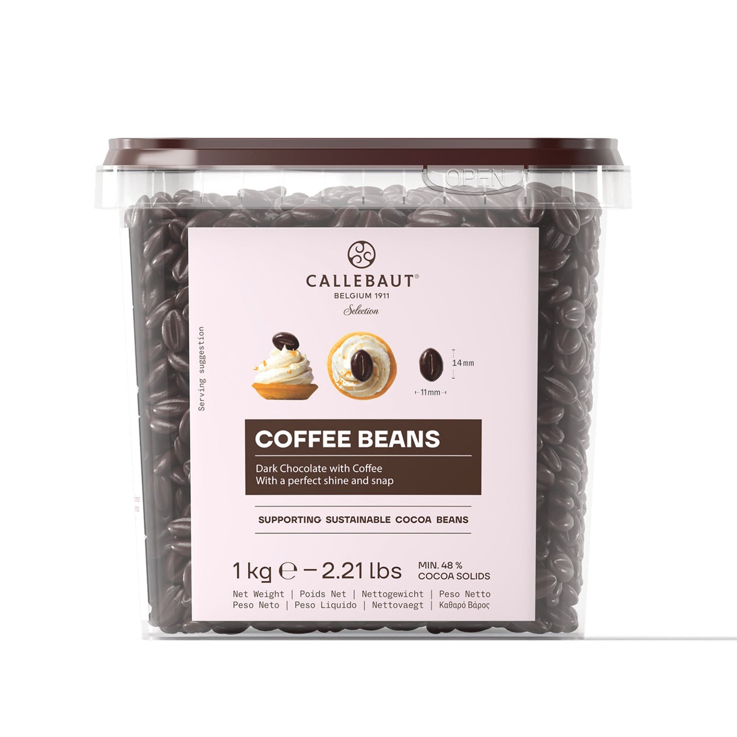 Wholesale Callebaut Chocolate Coffee Bean Decor 1kg- Bulk
