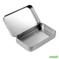 Wholesale Restaurantware RW Base 6 oz Rectangle Silver Tin Container - with Hinged Lid- Bulk