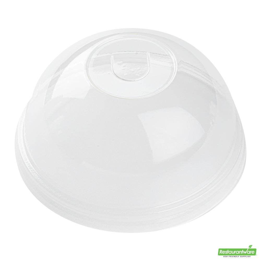 Wholesale Restaurantware Sustain Clear Pla Plastic Cold Cup Dome Lid - Fits 9, 12, 16, 20 and 22 Oz, Compostable- Bulk