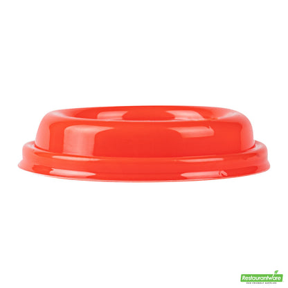 Wholesale Restaurantware Restpresso Glossy Red Plastic Coffee Cup Lid - Fits 8, 12, 16 and 20 oz- Bulk