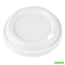 Wholesale Restaurantware Restpresso Glossy White Plastic Coffee Cup Lid - Fits 8, 12, 16 and 20 oz- Bulk