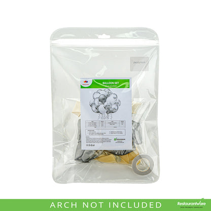 Wholesale Restaurantware Balloonify Silver Confetti Balloon Set - 20 Pieces- Bulk