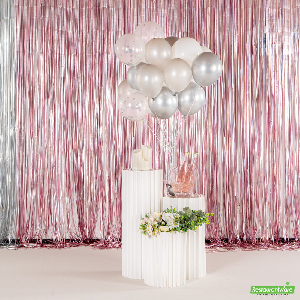 Wholesale Restaurantware Balloonify Silver Confetti Balloon Set - 20 Pieces- Bulk