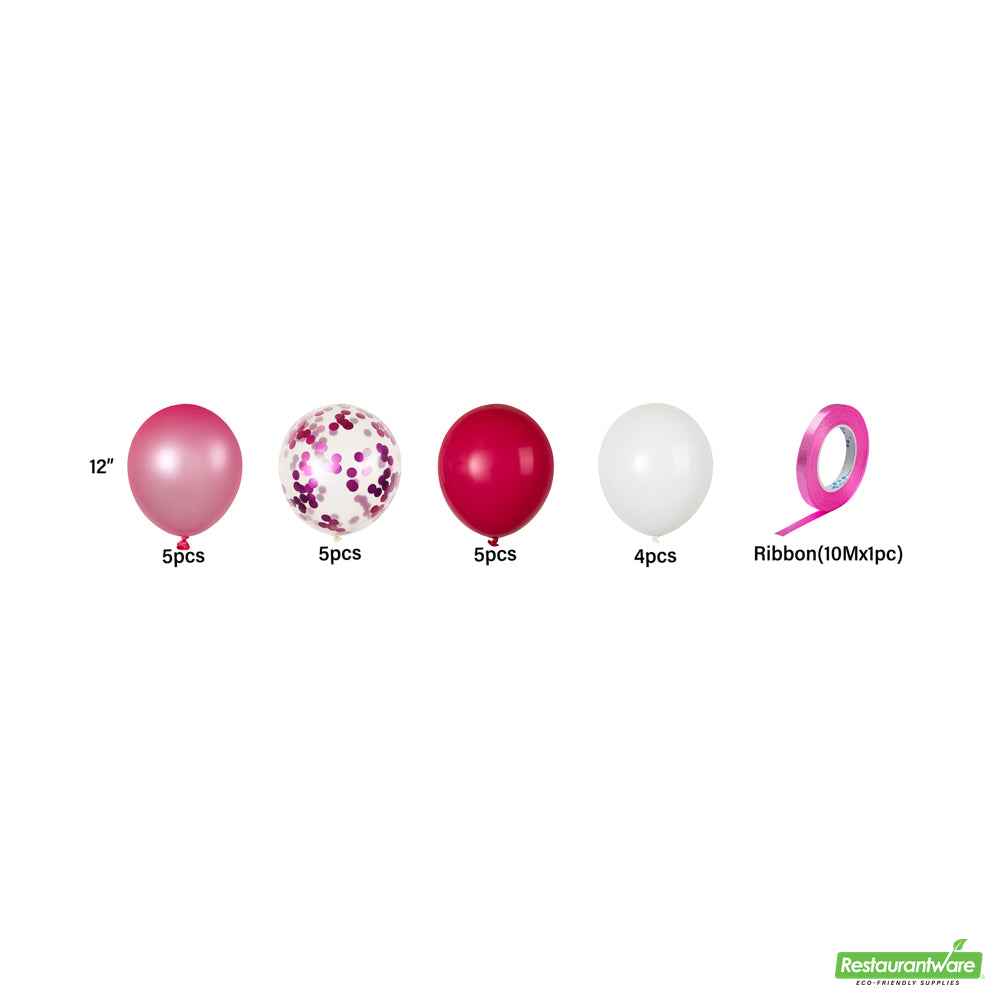 Wholesale Restaurantware Balloonify Pink Confetti Balloon Set - 20 Pieces- Bulk