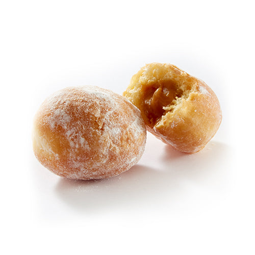 Wholesale Mademoiselle Desserts Mini Beignet Filled with Caramel- Bulk