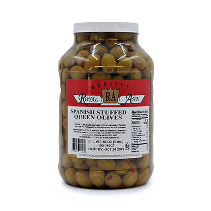Wholesale Royal Ann Hsg Queen Stuffed Olives- Bulk