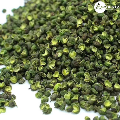 Wholesale 50Hertz Tingly Foods Dried Green Sichuan Pepper 16oz- Bulk