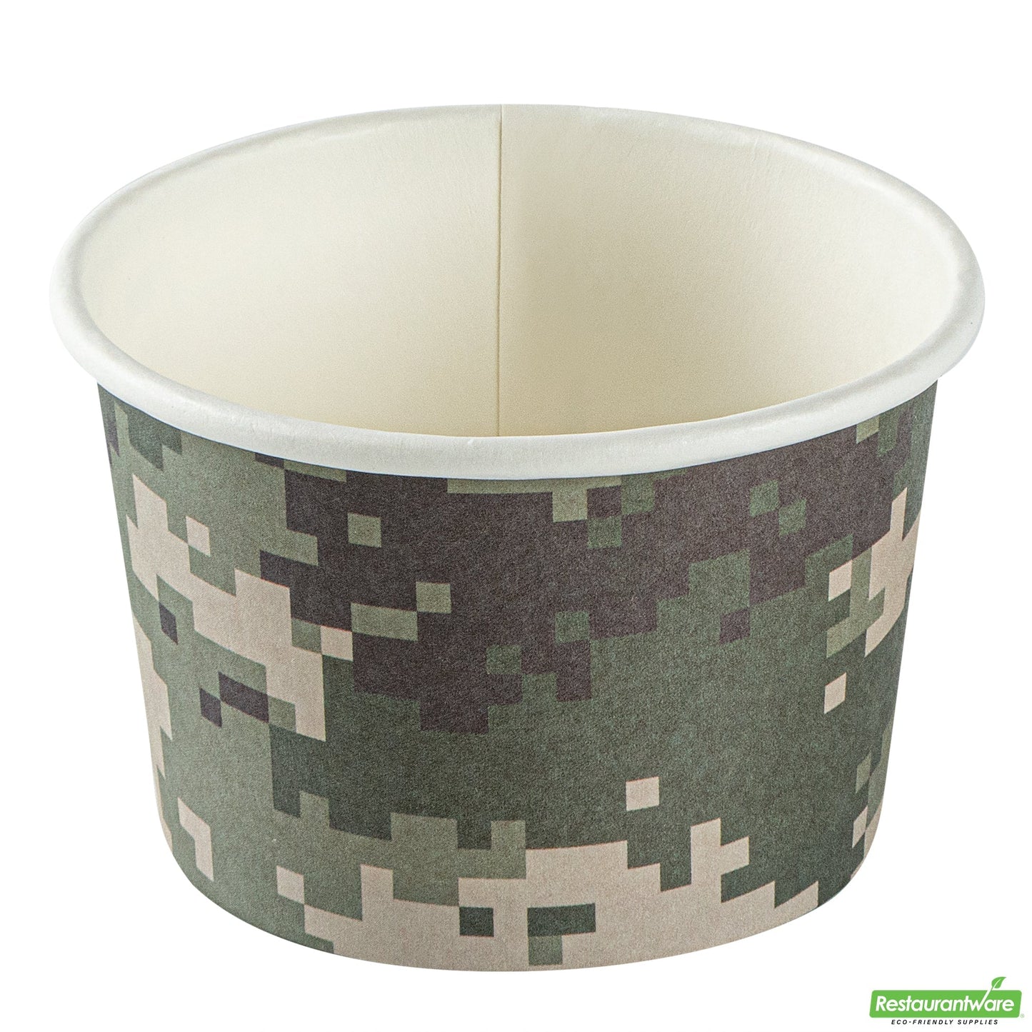 Wholesale Restaurantware 4 Oz Round Camouflage Paper To Go Cup- Bulk