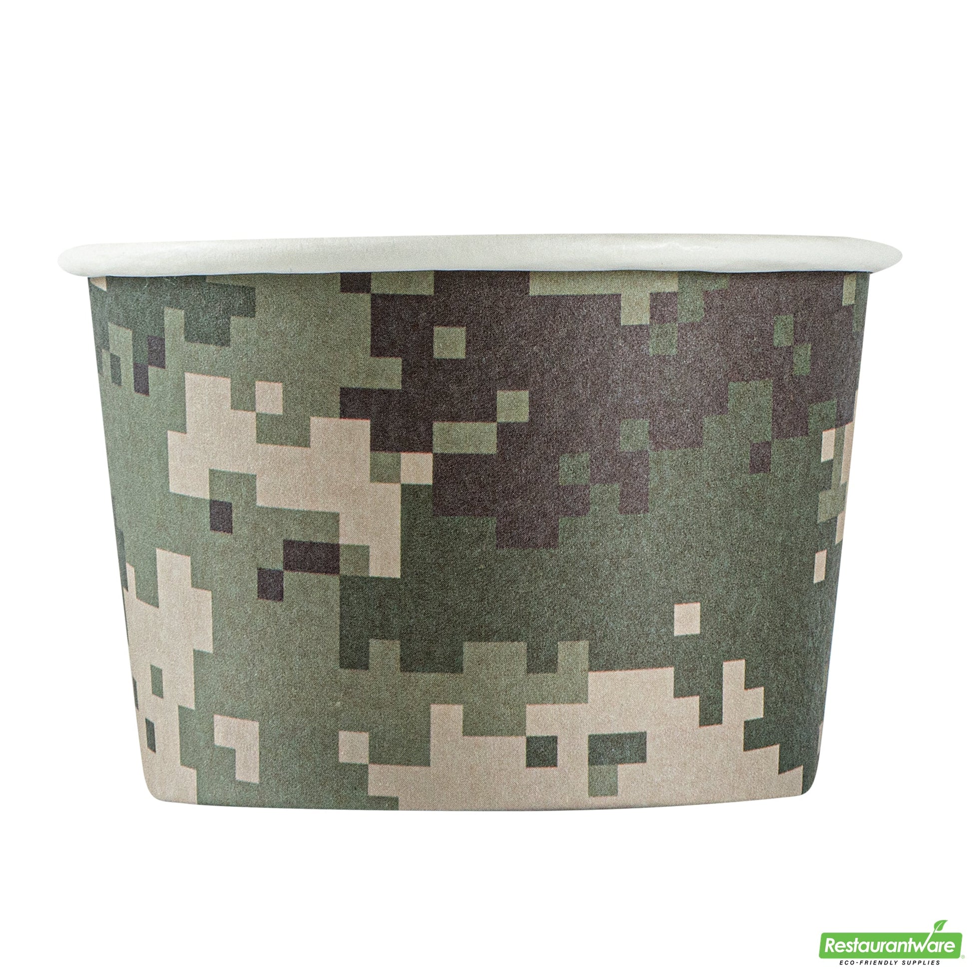 Wholesale Restaurantware 4 Oz Round Camouflage Paper To Go Cup- Bulk