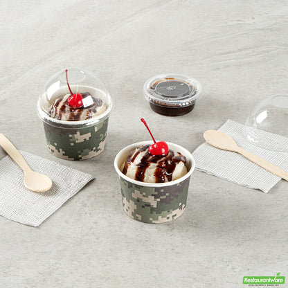 Wholesale Restaurantware 4 Oz Round Camouflage Paper To Go Cup- Bulk
