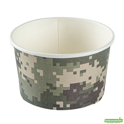 Wholesale Restaurantware 5 Oz Round Camouflage Paper To Go Cup- Bulk