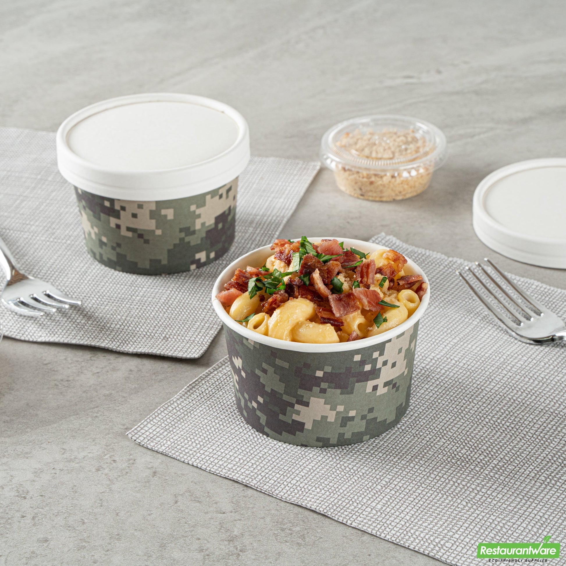 Wholesale Restaurantware 5 Oz Round Camouflage Paper To Go Cup- Bulk