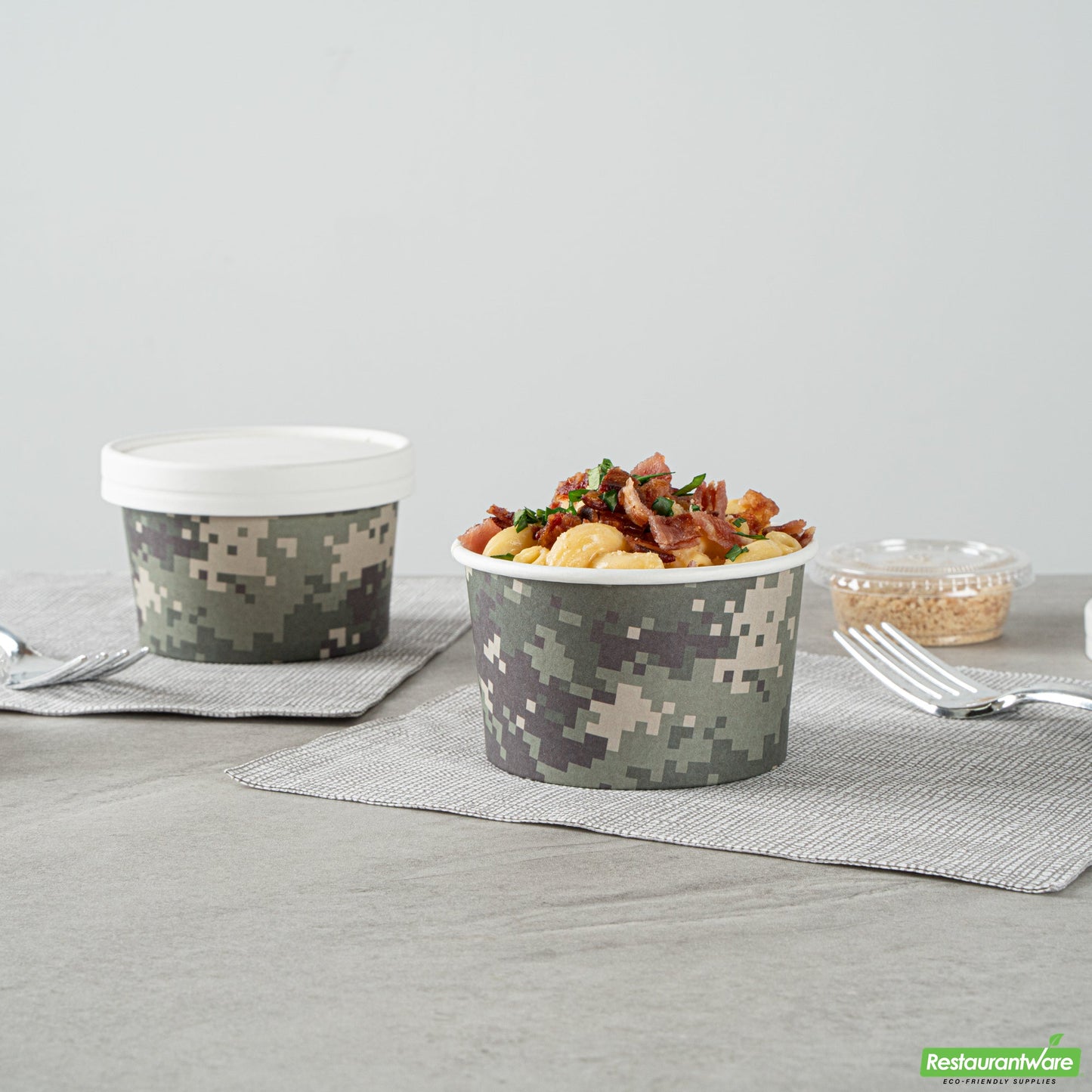 Wholesale Restaurantware 5 Oz Round Camouflage Paper To Go Cup- Bulk