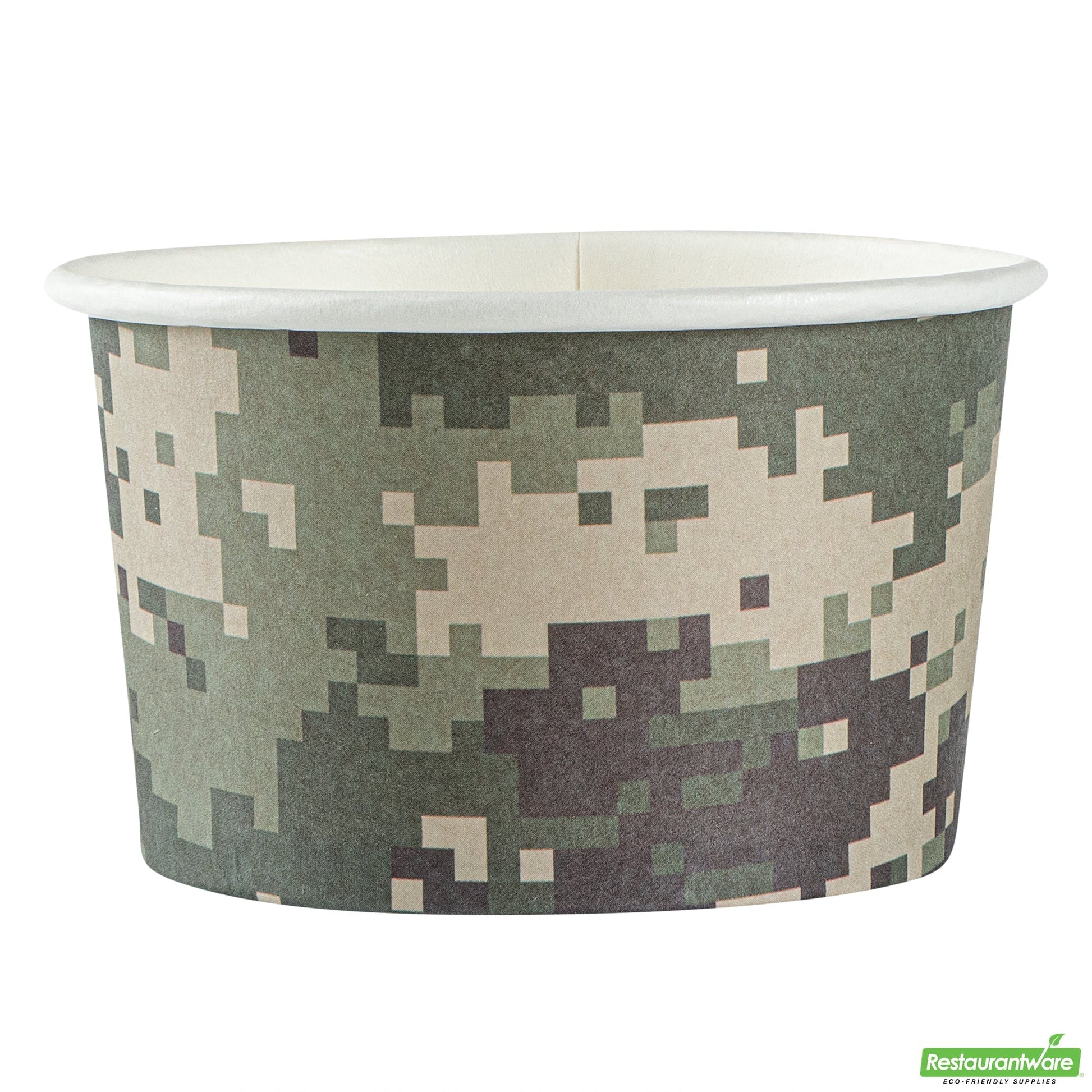 Wholesale Restaurantware 5 Oz Round Camouflage Paper To Go Cup- Bulk