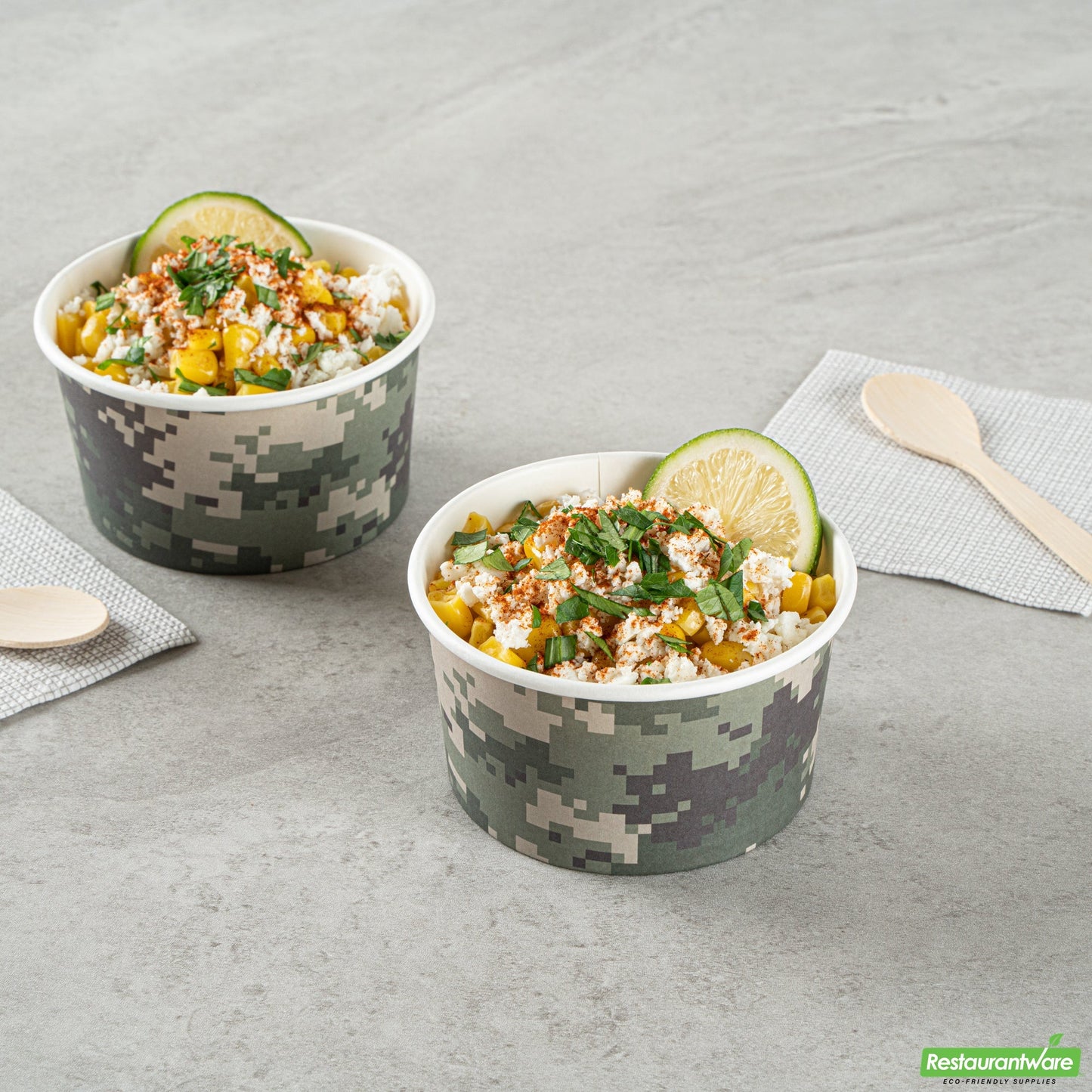 Wholesale Restaurantware 8 Oz Round Camouflage Paper To Go Cup- Bulk