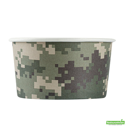 Wholesale Restaurantware 8 Oz Round Camouflage Paper To Go Cup- Bulk