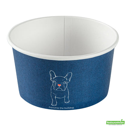 Wholesale Restaurantware 8 Oz Round Frenchie Paper to Go Cup - 3.7" X 3.7" X 2.2"- Bulk