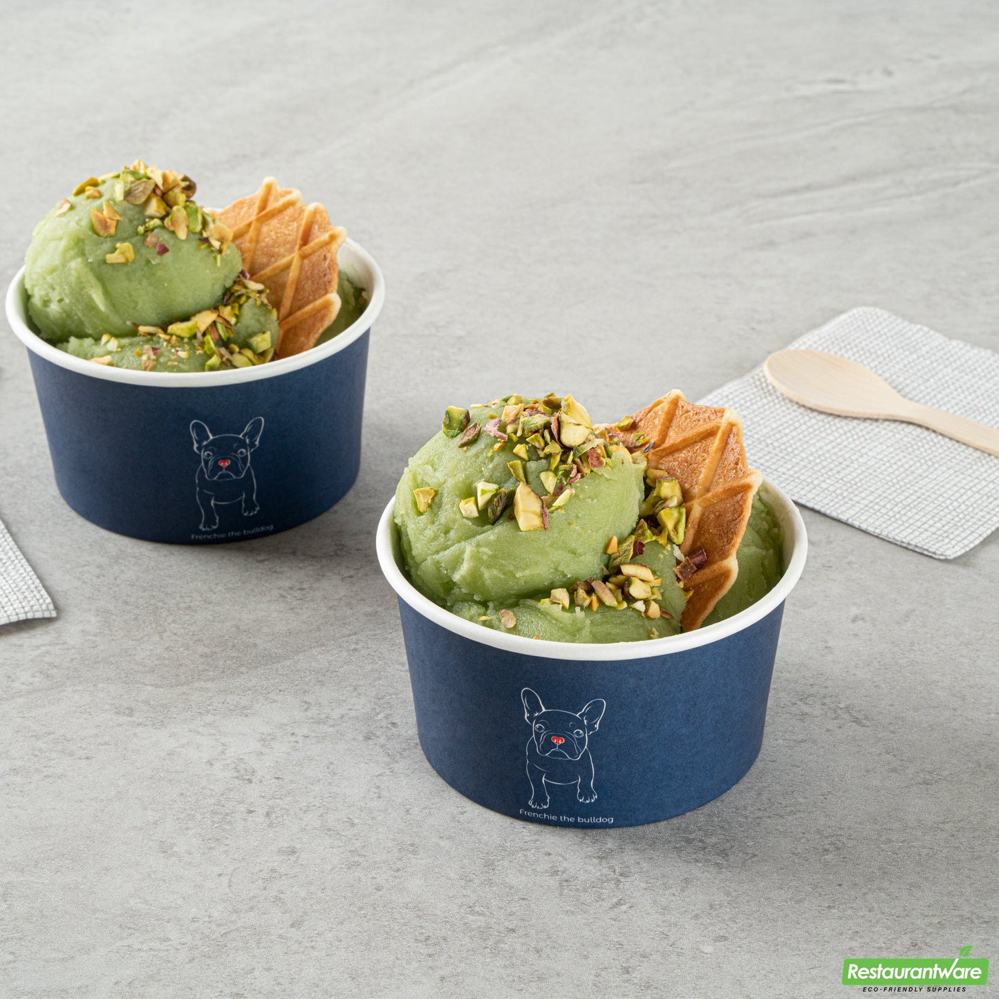 Wholesale Restaurantware 8 Oz Round Frenchie Paper to Go Cup - 3.7" X 3.7" X 2.2"- Bulk