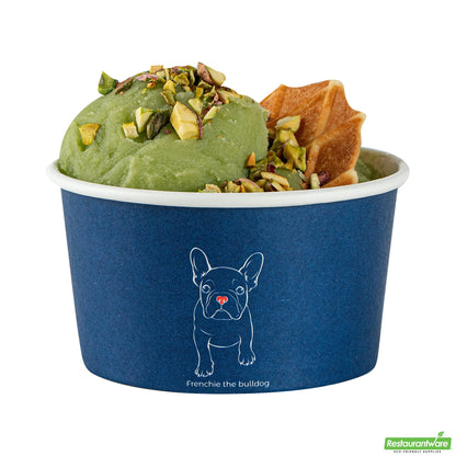 Wholesale Restaurantware 8 Oz Round Frenchie Paper to Go Cup - 3.7" X 3.7" X 2.2"- Bulk