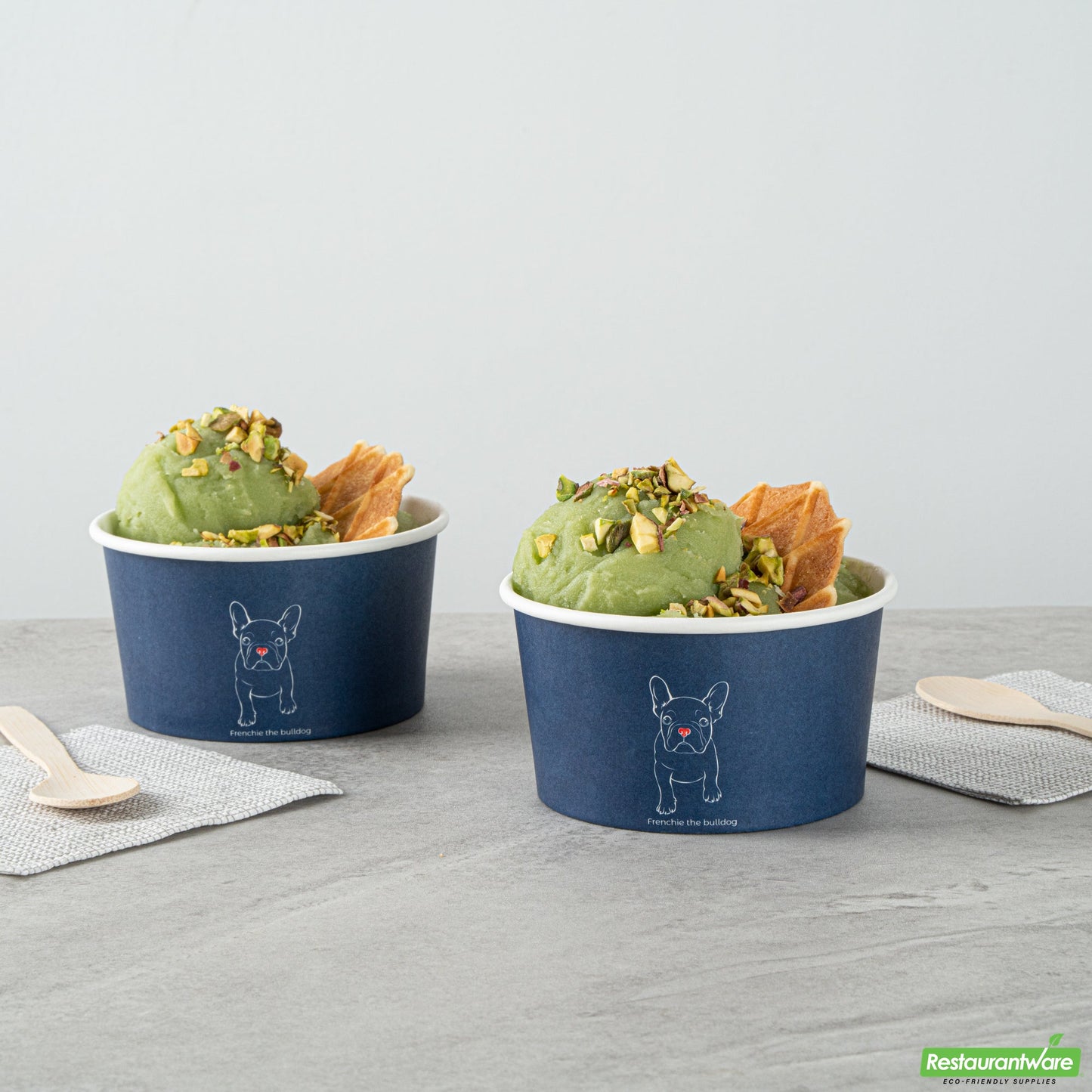 Wholesale Restaurantware 8 Oz Round Frenchie Paper to Go Cup - 3.7" X 3.7" X 2.2"- Bulk