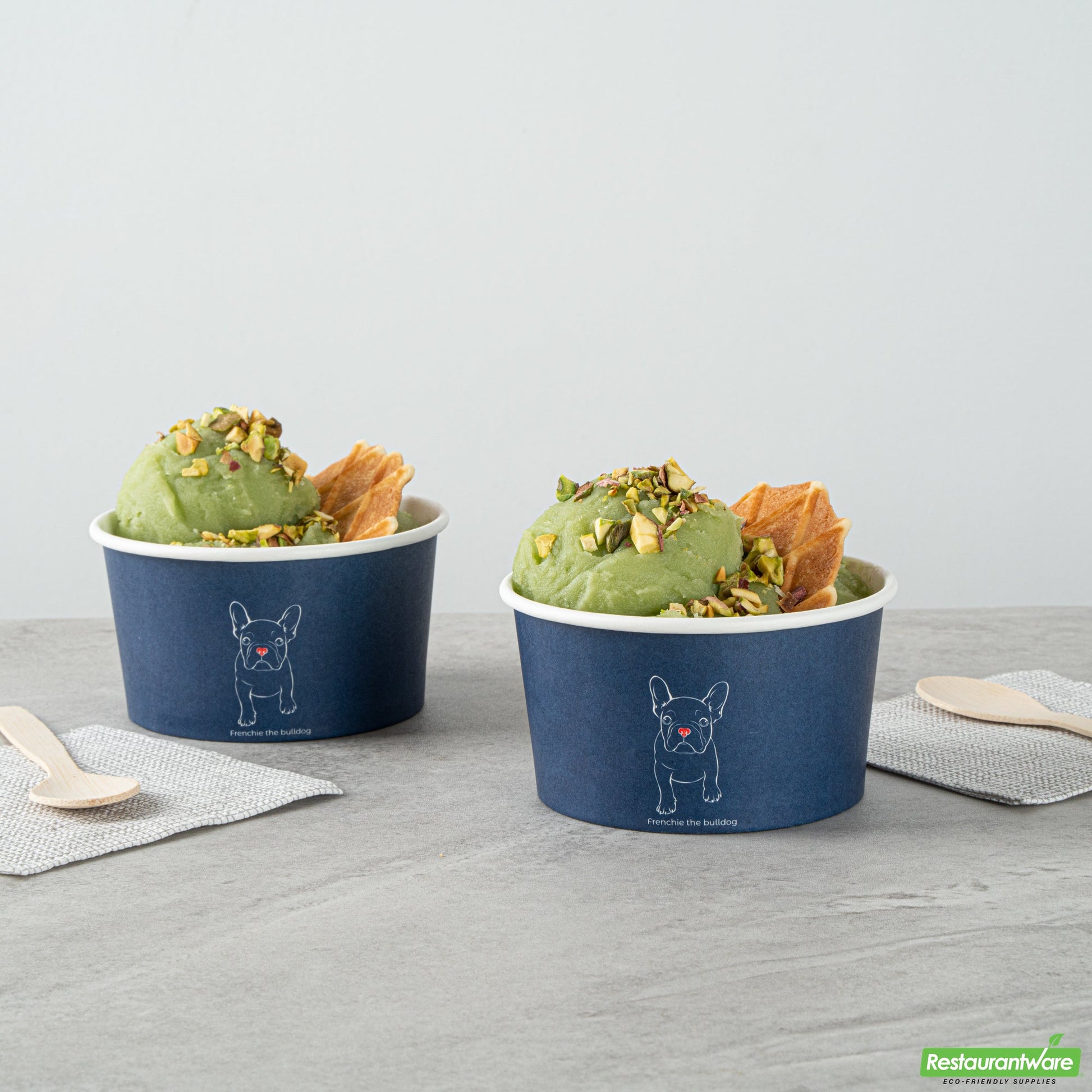 Wholesale Restaurantware 8 Oz Round Frenchie Paper to Go Cup - 3.7" X 3.7" X 2.2"- Bulk