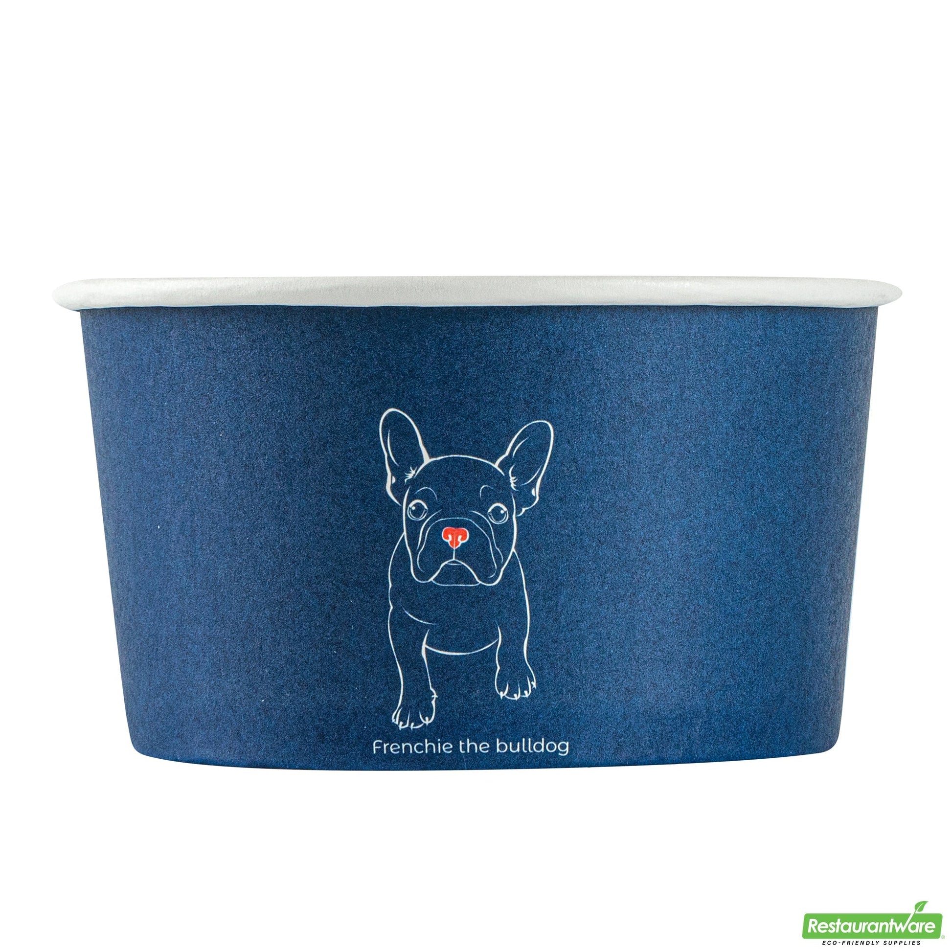 Wholesale Restaurantware 8 Oz Round Frenchie Paper to Go Cup - 3.7" X 3.7" X 2.2"- Bulk
