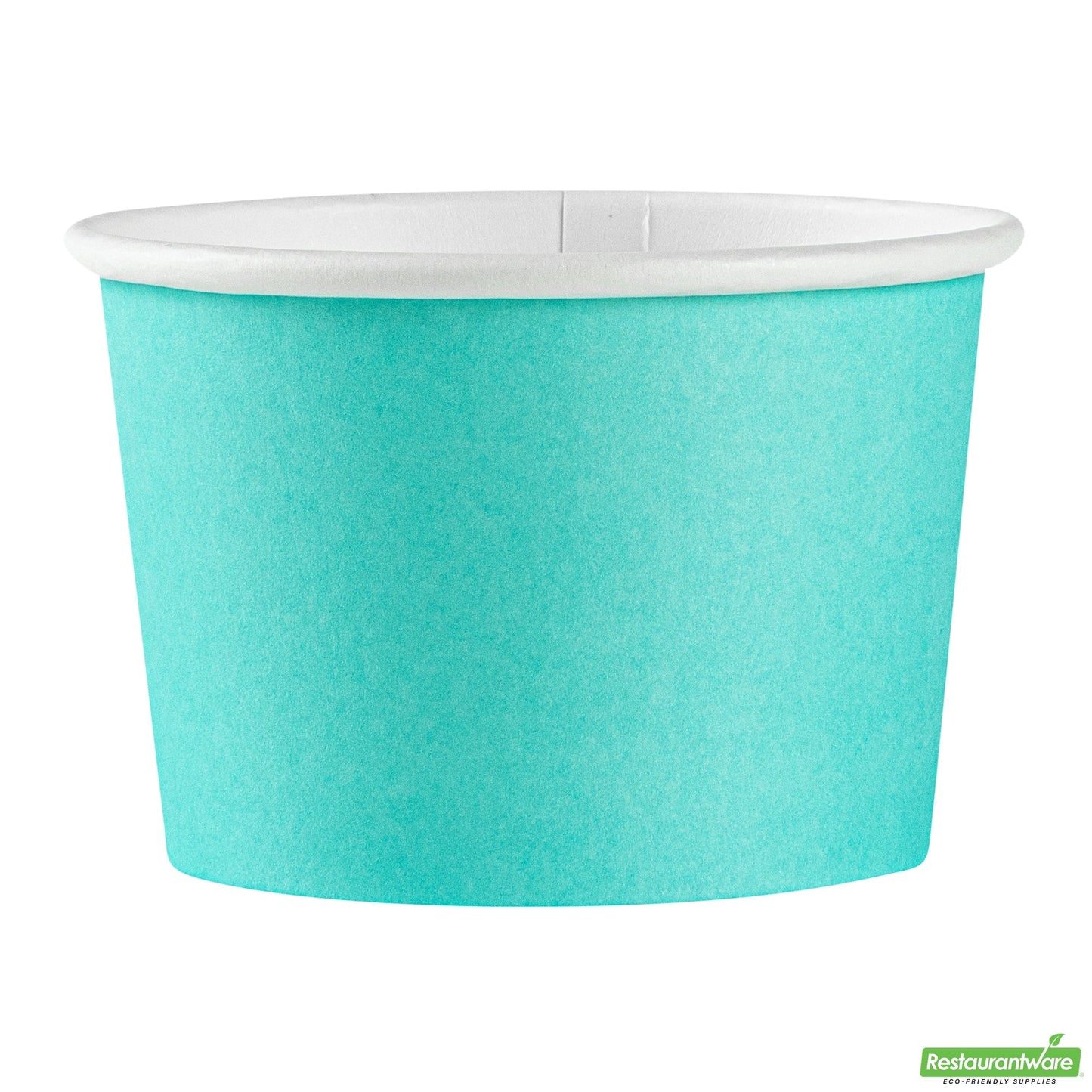 Wholesale Restaurantware 4 Oz Round Turquoise Paper To Go Cup- Bulk