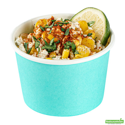 Wholesale Restaurantware 4 Oz Round Turquoise Paper To Go Cup- Bulk