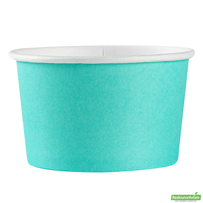 Wholesale Restaurantware 5 Oz Round Turquoise Paper To Go Cup- Bulk