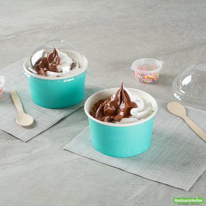 Wholesale Restaurantware 12 Oz Round Turquoise Paper To Go Cup- Bulk